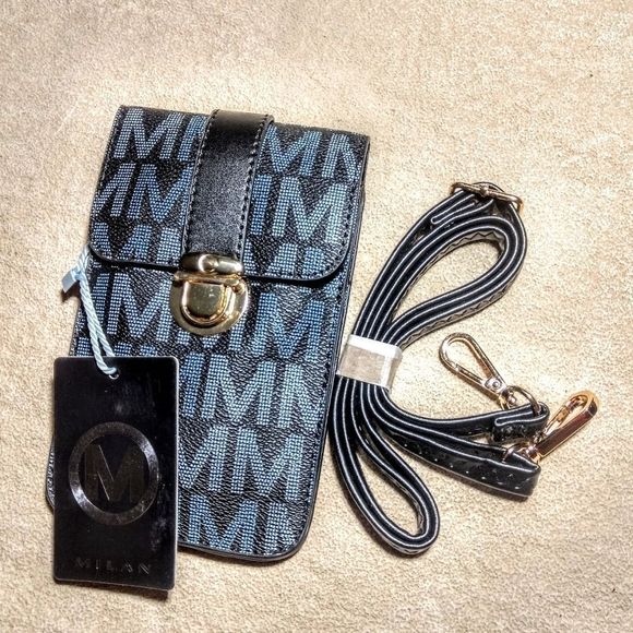 Milani Handbags - Milan Small Cross Body Bag Black